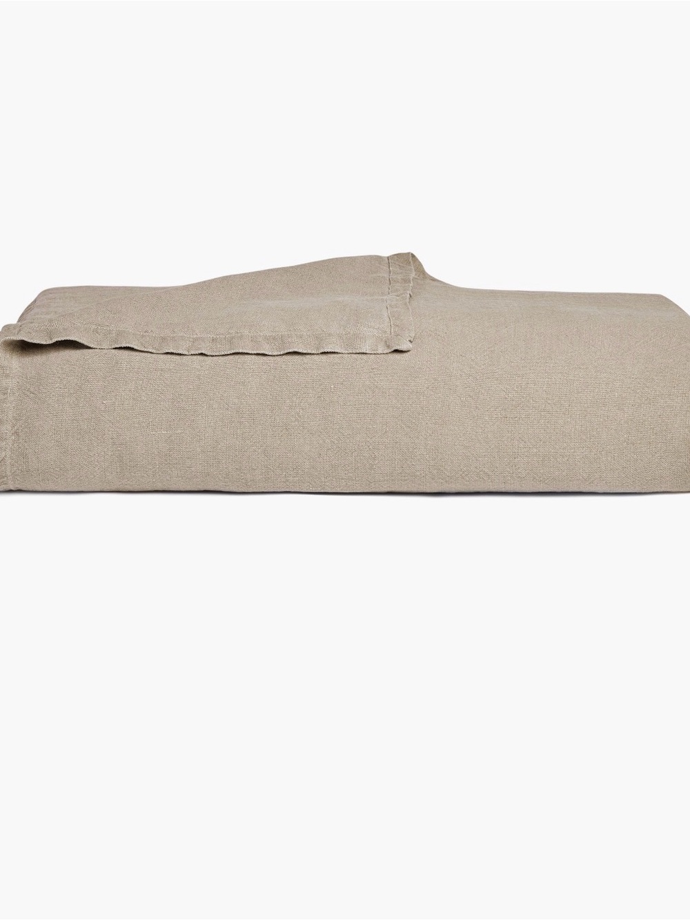 Parachute NWT King Calf King Vintaged Linen Bed Cover in Natural Color